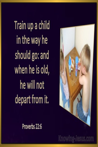 Proverbs 22:6 Train Up A Child (black)